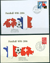 Швейцария, ЧМ 2006, Отборочная Группа, 10 конвертов-миниатюра